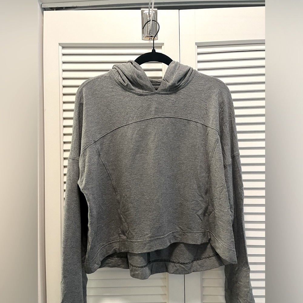 Lululemon cropped grey hoodie